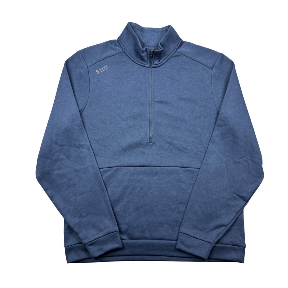 5.11 Tactical PT-R Arrive 1/4 Zip Pullover Fleece Men Large Blue Sweatshirt
